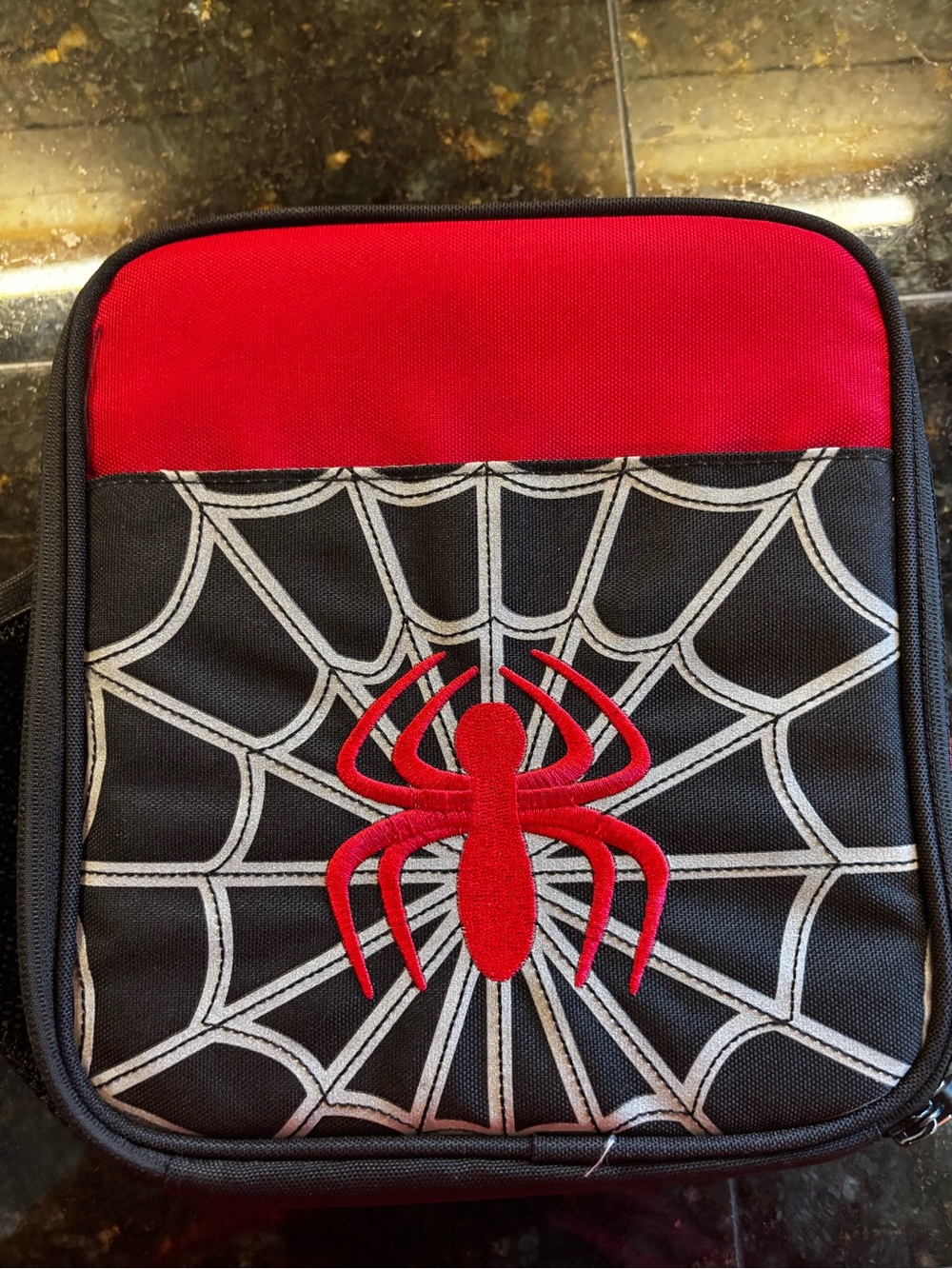 POTTERY Barn  Kids Spider Kids Backpack & Lunch Bag Set - Red & Black BUNDLE! - Picture 8 of 9